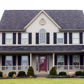 House with Red Door